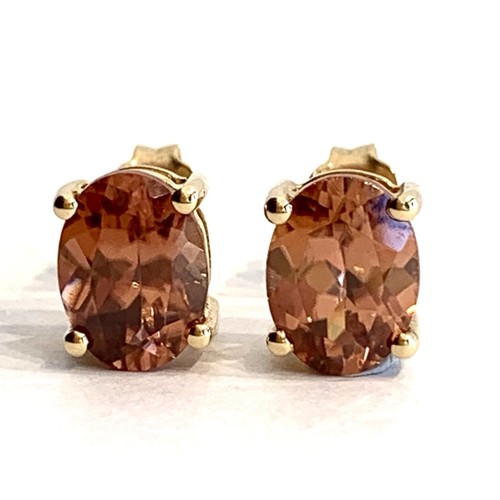 Imperial topaz earrings 10ct - topaz,