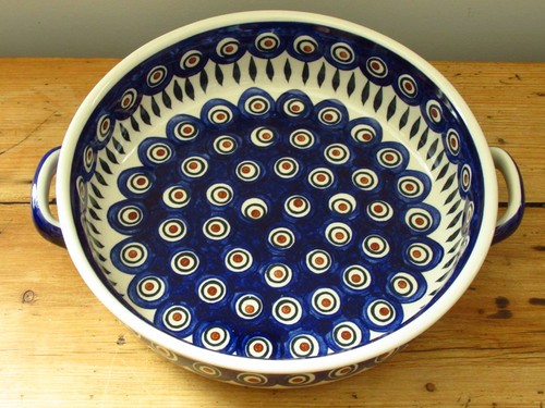 Lovely round serving dish - round, with