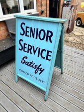 1960’s Genuine ‘Senior Service’ Cigarettes ‘A’ Frame newsagent advertising stand