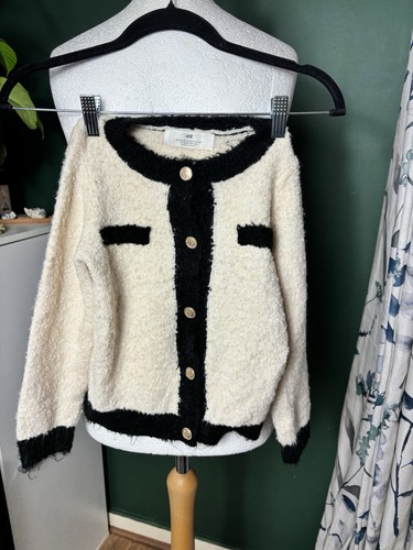 Bouclé knit cardigan - bouclé,