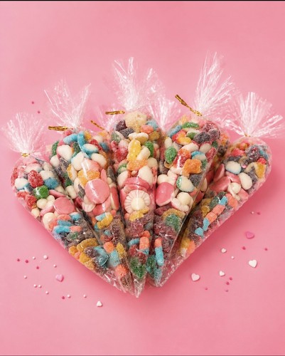 10x sweet cones pre - cones, filled