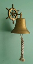 Vintage Large Brass Wall Bell