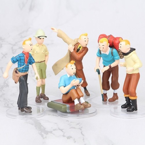6pcs the adventures tintin - the, of