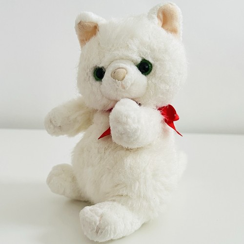 Vintage russ white cat - white,