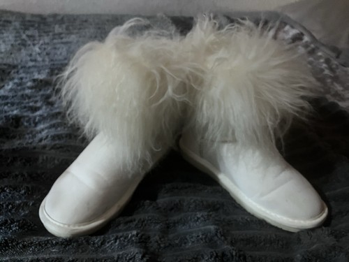 Bearpaw fluffy boots white - bearpaw,