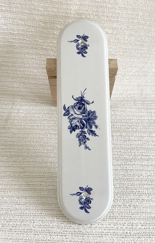 Vintage blue floral - blue,