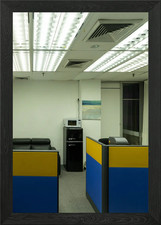 Office Cubicles Framed Wall