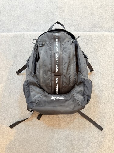 Supreme black backpack - supreme,