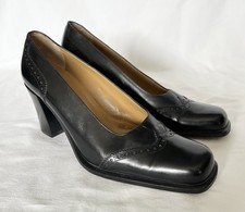 Women’s Sergio Rossi Black Leather Heels Shoes EU 38