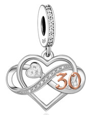 Brand New Sterling silver Landmark 30th Birthday I Love you to Infinity Charm