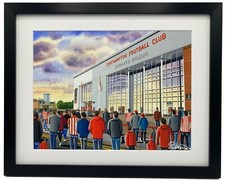 Southampton, St Mary's Football Club F.C Stadium Wall Art Print 14" x 11" Frame