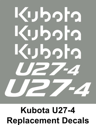 Kubota u27 stick decal - stick, set