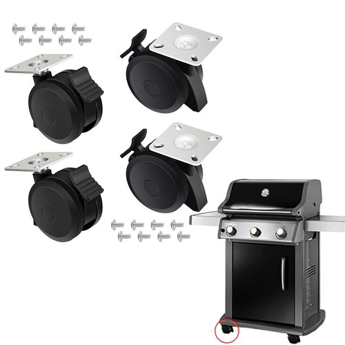 Grill wheel set barbecue - set,