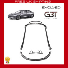 BODY KIT FOR TESLA MODEL 3 BODYKIT FRONT LIP DIFFUSER SIDE SKIRT CARBON LOOK 17+
