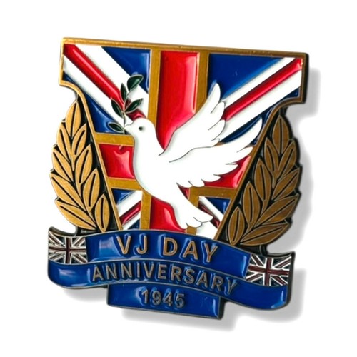 Day anniversary pin badge - vj,