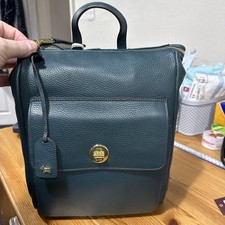Brand New Radley  Colebrook - Medium Zip Top Backpack green  RRP £239..