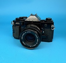 Canon A-1 Classic 35mm SLR Film Camera With 50mm F/1.8 Lens - Working