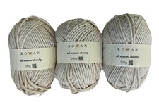 Rowan All Seasons Cotton/Acrylic Yarn 3x 100g Colour 00601 Ecru *Discontinued*