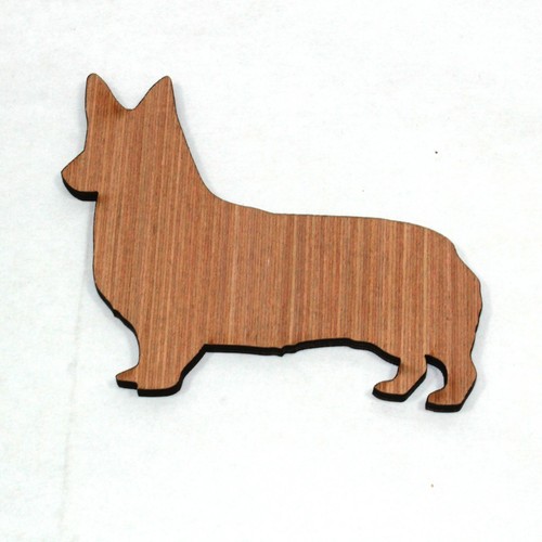 Laser cut plywood corgi - laser,