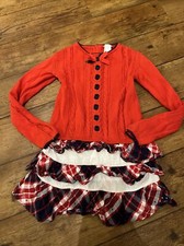TUTTO PICCOLO DRESS AGE 8 RED