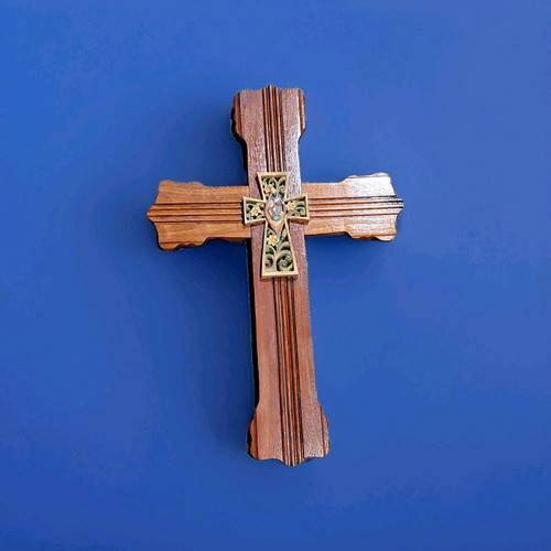 Handmade vintage large wood - handmade,