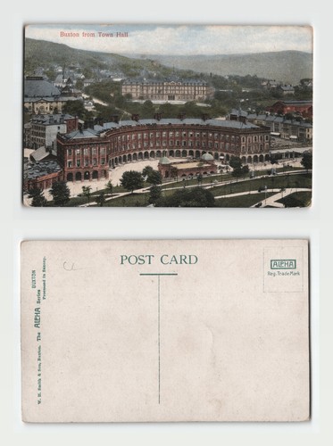 Postcard buxton from town - -,