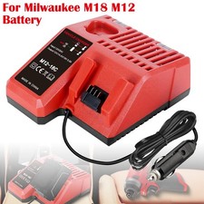 For Milwaukee M12 For M18 48-11-1850 Li-Ion Battery 12V 18V Rapid Car Charger