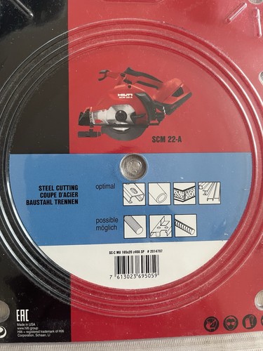Hilti ferrous metal cutting - ferrous,