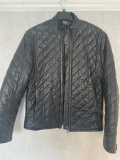 Vintage Reiss Men’s Leather Jacket Size Medium Black