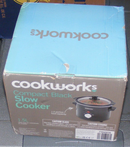 Cookworks compact slow cooker - compact,
