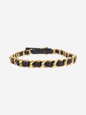 Chanel Black chain and leather
