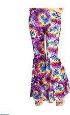 Amscan Rainbow Tie Die Flares Trousers Fancy Dress Festival Fancy Dress 
