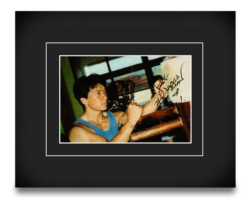 Jackie chan signed 10x8 - jackie, photo