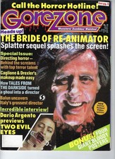 GOREZONE  14  1990 - Dario Argento, Bride of Re-animator, Joe D'amato + posters