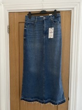 ZARA Long Blue Denim Maxi