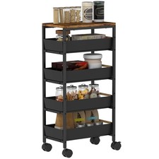 HOMCOM Kitchen Storage Trolley