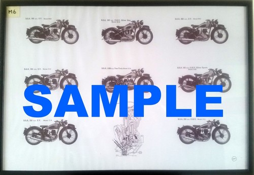 Bsa motorcycle poster - bsa,
