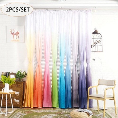 Gradient window drapes sheer - window,