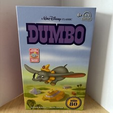 Walt Disney Dumbo Plush In VHS Box 80th Anniversary  Limited Release 5/5 NEW