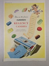 Clarnico Regency Candies 1954 Original Paper Magazine Advert