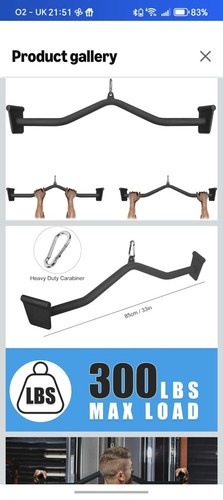 Lat pull down - pull, bar