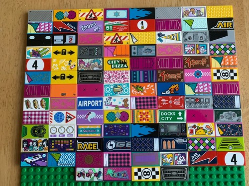Lego 100x printed stickered - lego, /