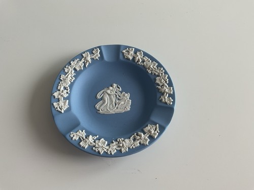 Wedgewood jasper blue ashtray - wedgewood,