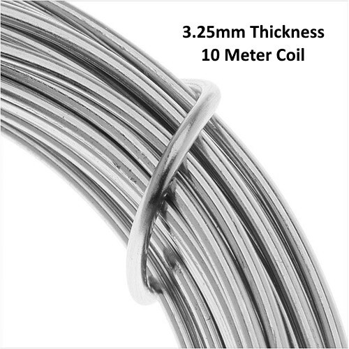 3mm aluminium sculpture - 3.3mm, wire