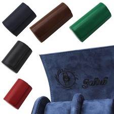 Personalised Laser Engraved Watch Roll Travel Case PU Leather