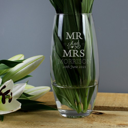 Personalised glass wedding - personalised,