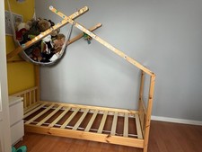 Children's Solid Wood Pine Tree House Bed Bedroom Single Sleeper