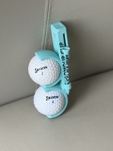Golf ball holder and magnet - ball,