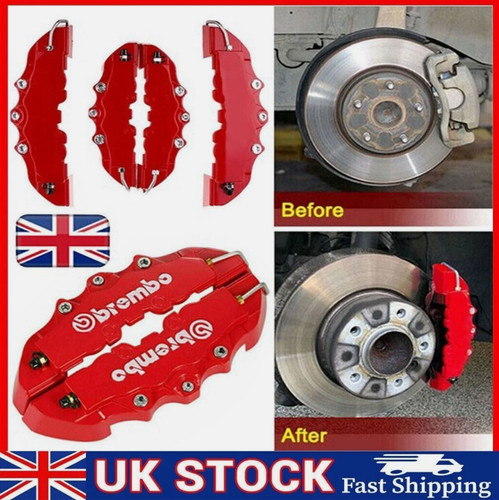 Universal red brake caliper - red, 3d