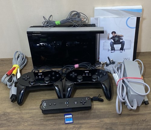 Nintendo wii rvl - rvl-001, black